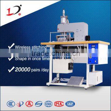 Auto insole/shoe-pad/shoepad making machine ,Ultrasonic threadless seaming technology, shape in once time,