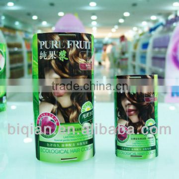 Permanent black hair dye, Hair color