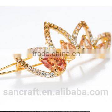 Made in France Korean Grace Crown Austrian Crystal Hair Clip photo-2