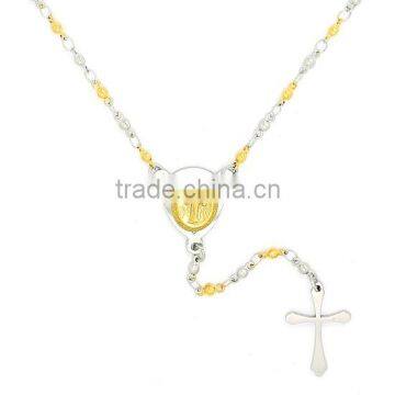 cheap rosary necklace christian stainless steel 316 rosarios catholic prayer beads for rosary making dongguan wholesale