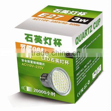 CE RoHS Certificate 3W AC220V E27Green Energy High Power Indoor LED Spot Light Bulb photo-2