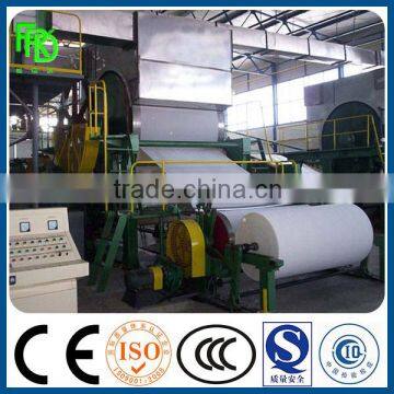 sugarcane bagasse paper making machine for sale / tissue machine