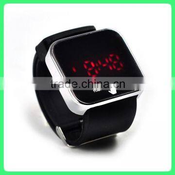 Round Touch Screen LED Watch ,silicone LED Watch