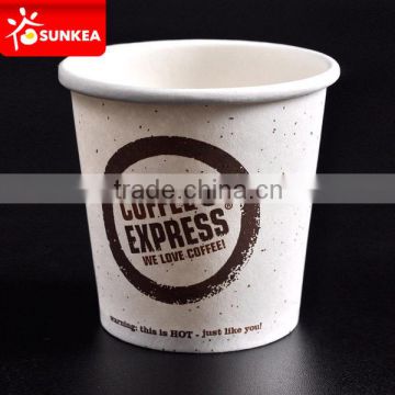 Printed single wall paper coffee customised cups