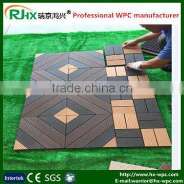 solar decking tiles for waterproof with DIY morden design WPC Decking tile