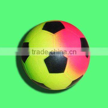 colorful rubber foam soccer