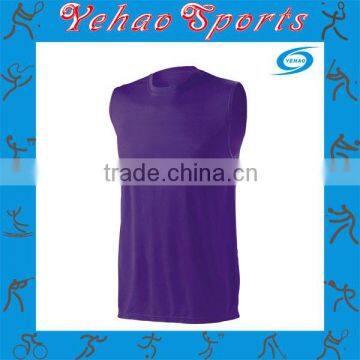 breathable blank purple running singlet