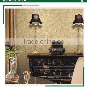 hottest golden edge non woven wallpaper, italian wallpaper designs for residential , noble wall sticker ideas