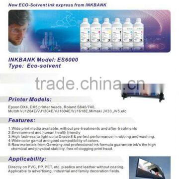 For outdoor printing eco-solvent ink used for mimaki roland printers,bulk inkjet eco-solvent ink