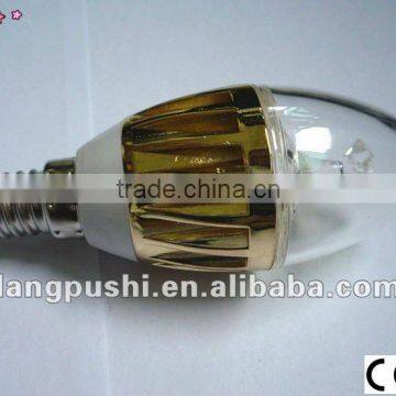 3W Candle Shape LED Light Bulb, E12/E14/E27,85~265V