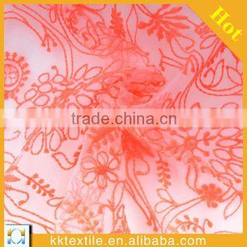 2015 New Designs Of Organza Fabric lace For lady Clothing