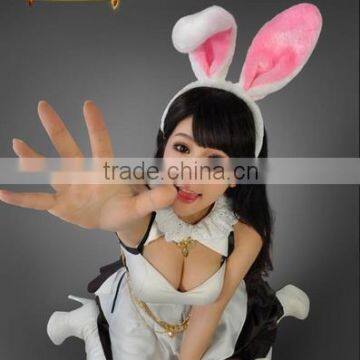 Halloween party supplies party COS props cartoon head hoop hair accessories Pink rabbit ears Long ears