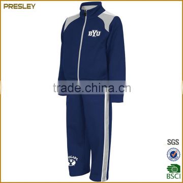 New OEM Cheap sublimation/printing/embroidery logo for custom design polyester school tracksuit for student