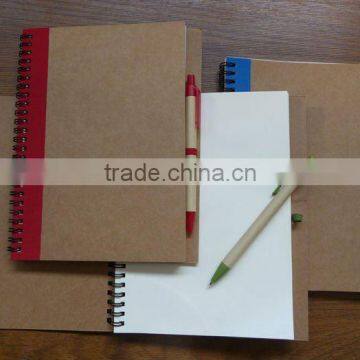210x165mm Eco-friendly Notebook With Pen