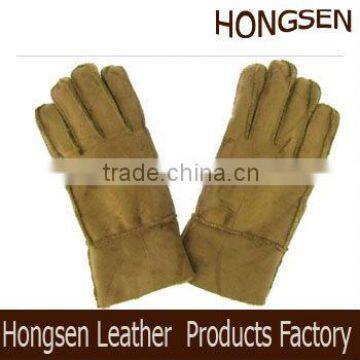 HS1424 Fake Suede and Fur glove