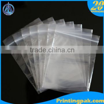 Wholesale ziplock PE transparent zipper plastic bag/clear plastic zipper bag