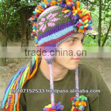 woolen mohwak with long hair style price 280rs $3.29