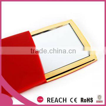 Small One Side Square Shape Slide Cover Cosmetic Mirror photo-3