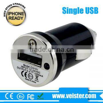 5V1A Mini Usb Car Charger With CE RoHS for IPhone6S