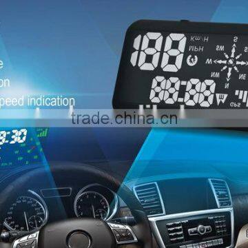 GPS Car Head Up Display, HUD, Speedometer, Time, Direction, Altitude, Over speed Indication, Plug & Play, for all Car