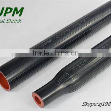 Semi-Conductive/Insulation/Elastomeric insulation Tri-layer Heat Shrinkable tubing