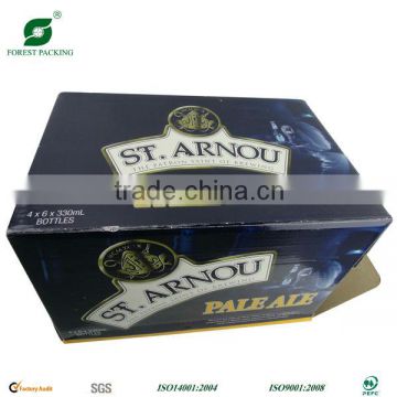 BEER BOTTLE PACKAGING BOX WITH DIVIDER INSIDE