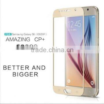 Glass Film, Tempered Glass Full Cover Color Silk Printing Screen Film, for Samsung Galaxy S6 Glass Screen Protector photo-2