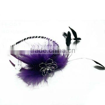 2012 fashion feather hair extension /headband for lady