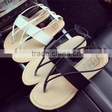 Summer new model flat strap sandals women casual flat shoes ladies Roman sandal