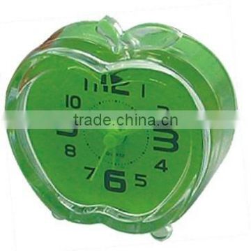 Mini Desk clock, plastic apple shape table alarm clock bedside clock