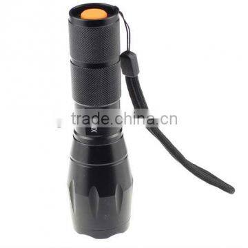 Wholesale price for Ultrafire XML-T6 LED Flashlight 1800 Lumens 5 Mode Zoomable Torch 18650 Flashlight