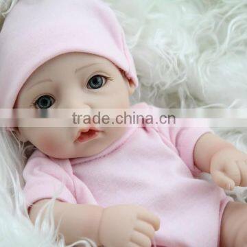 Full vinyl hare body 10 inch black reborn baby doll