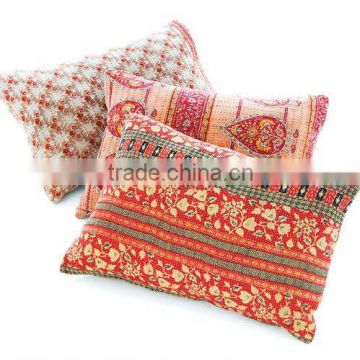 VINTAGE KANTHA SARI PILLOWS, CUSHIONS~SOURCE DIRECTLY FROM MANUFACTURER IN INDIA