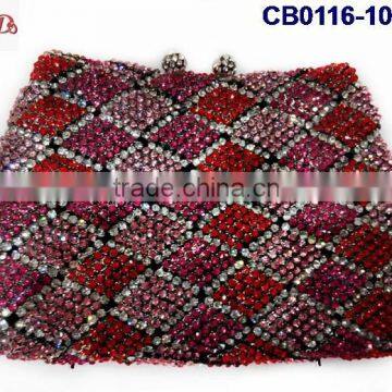 Multicolor and too beans/stones of shinning bag for weeding party CB0116-10