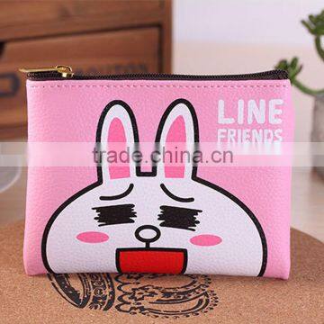 Promotion cute animal PU leather coin purse with high quality