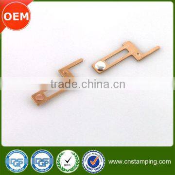 OEM Stamping Brass Electrical Spring Contact,electrical Contact Stamping Part photo-2