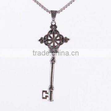 Nightclub Vintage Style titanium stainless steel key pendant