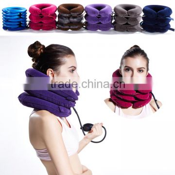 Neck pain support inflatable cerical collar brace orthopedic neck traction