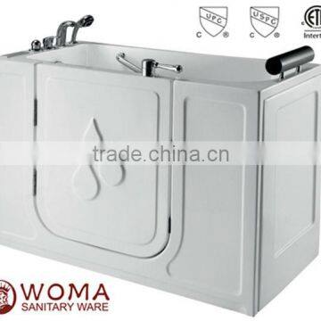 2014 hot sale Walk in tub shower combo with seat bathtub for disabled people WOMA Q 377