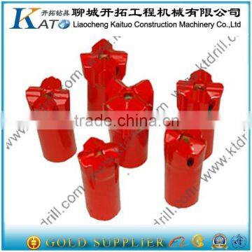 KT45mm R25 thread carbide cross rock drilling bits manufacturers