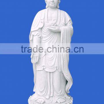 Shakyamuni Buddha Statues for Sale White Marble Stone Hand Carving Sculpture for Home Garden Pagoda Temple No 31