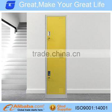 Factory Good Price Single Column Powder Coated Two Door Metal Locker Storage Cabinets                        
                                                Quality Choice