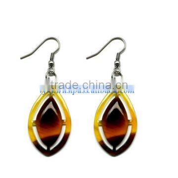 Buffalo horn jewelry, buffalo horn earrings VVE-205