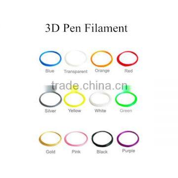 3D Printer Pen Filament 1.75mm PLA Filament/1.75mm ABS Filament Multicolor