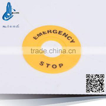top selling waterproof emergency stop circle/board/push button switch parts LAY5-ER60