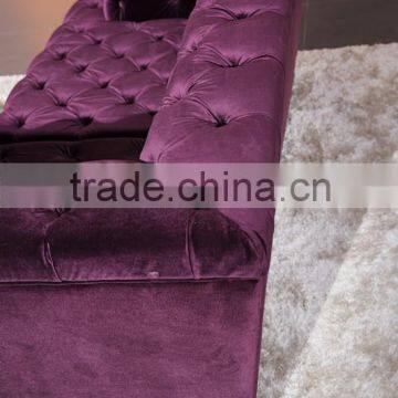 New Classic Tufted Chesterfield L Shaped Fabric Sofa Set AL046