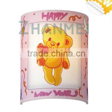 Lovely Bear Fabric Kids Wall Lamp