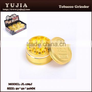 gold color shining Herb Grinder Machine Herb Grinder wholesale JL-189J