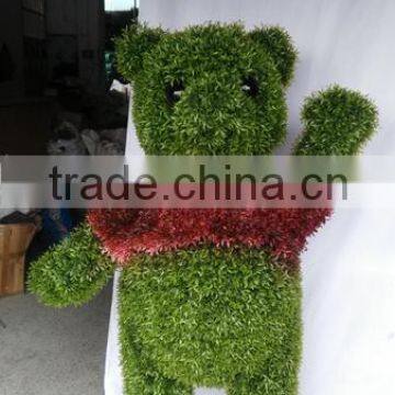 Vivid look artificial topiary animal boxwood animal with different shape for lawn decor