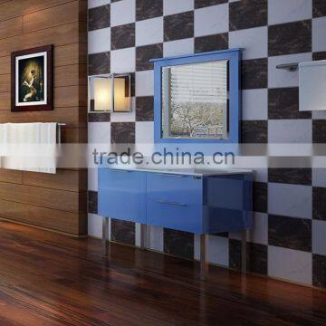 Full aluminium waterproof vanity//Blue modern vanity/metal bathroom cabinet